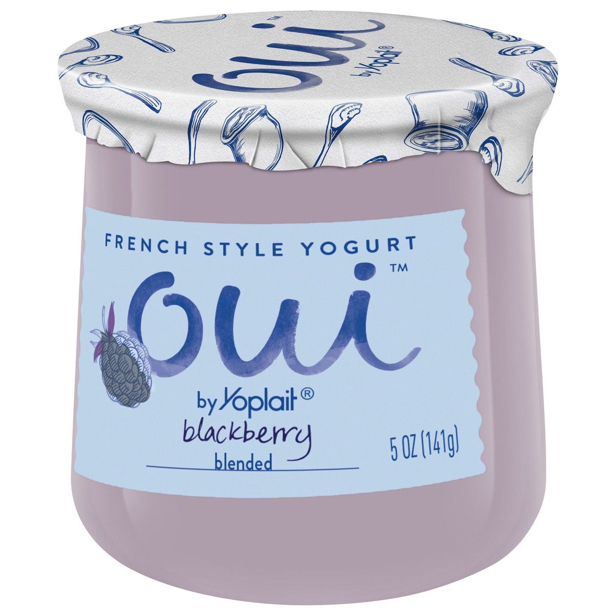 slide 4 of 14, Oui by Yoplait French Style Yogurt, Blackberry, Gluten Free, 5.0 oz, 5 oz