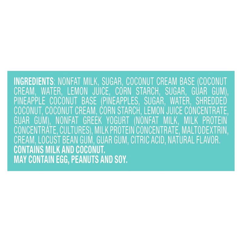 slide 9 of 9, Yasso Frozen Greek Yogurt Creamy Pineapple Coconut Bars - 14 fl oz/4ct, 14 fl oz, 4 ct