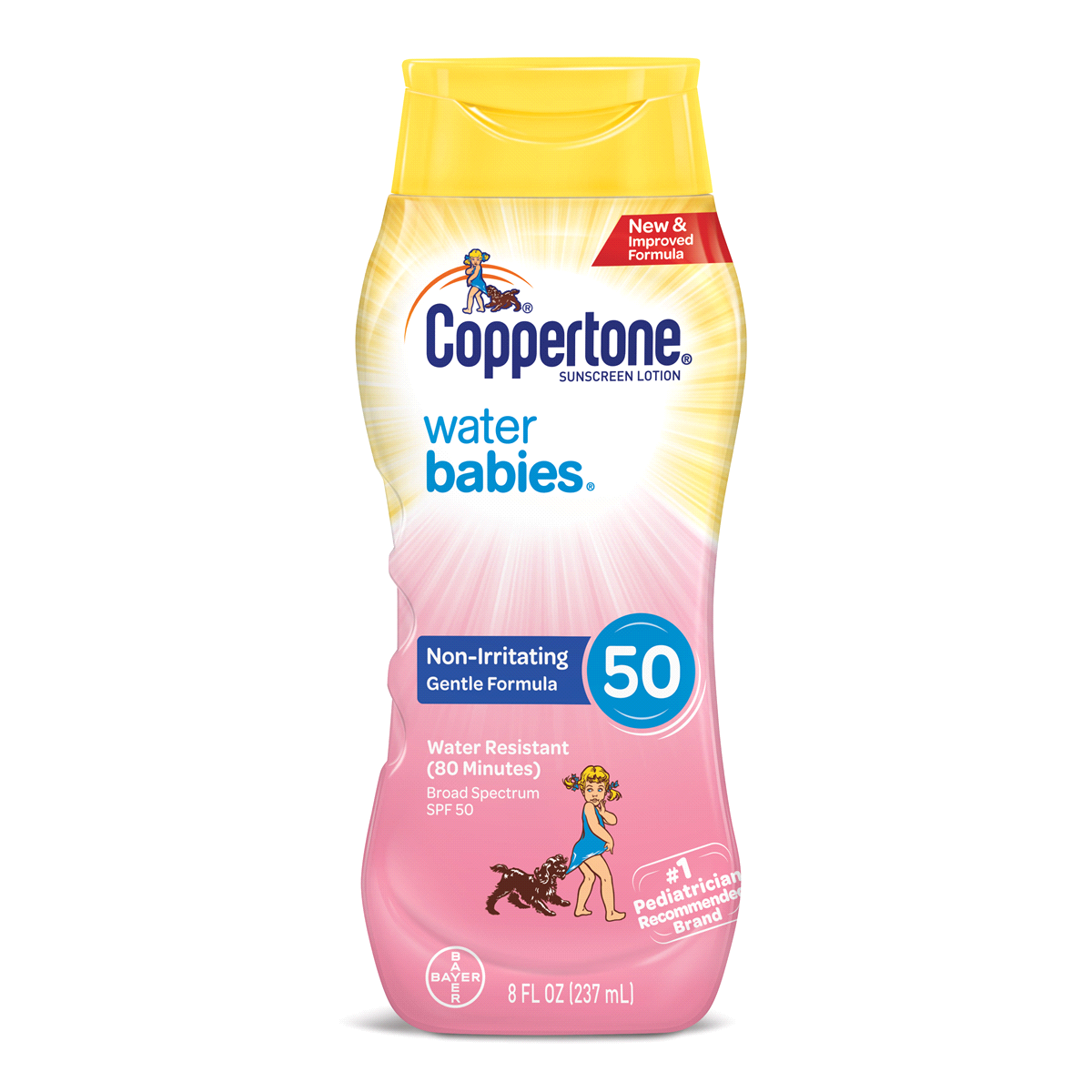 slide 1 of 1, Coppertone Water Babies Sunscreen Lotion Non-Irritating Gentle Formula SPF 50, 8 oz