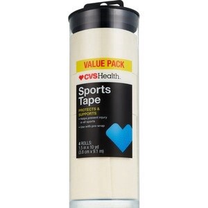 slide 1 of 1, CVS Health Sports Tape 1.5In X 10Yd, 4 Pack, 1 ct