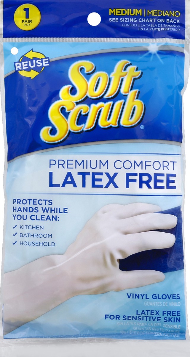 slide 2 of 2, Soft Scrub Premium Comfort Latex Free Glove Medium, 1 ct