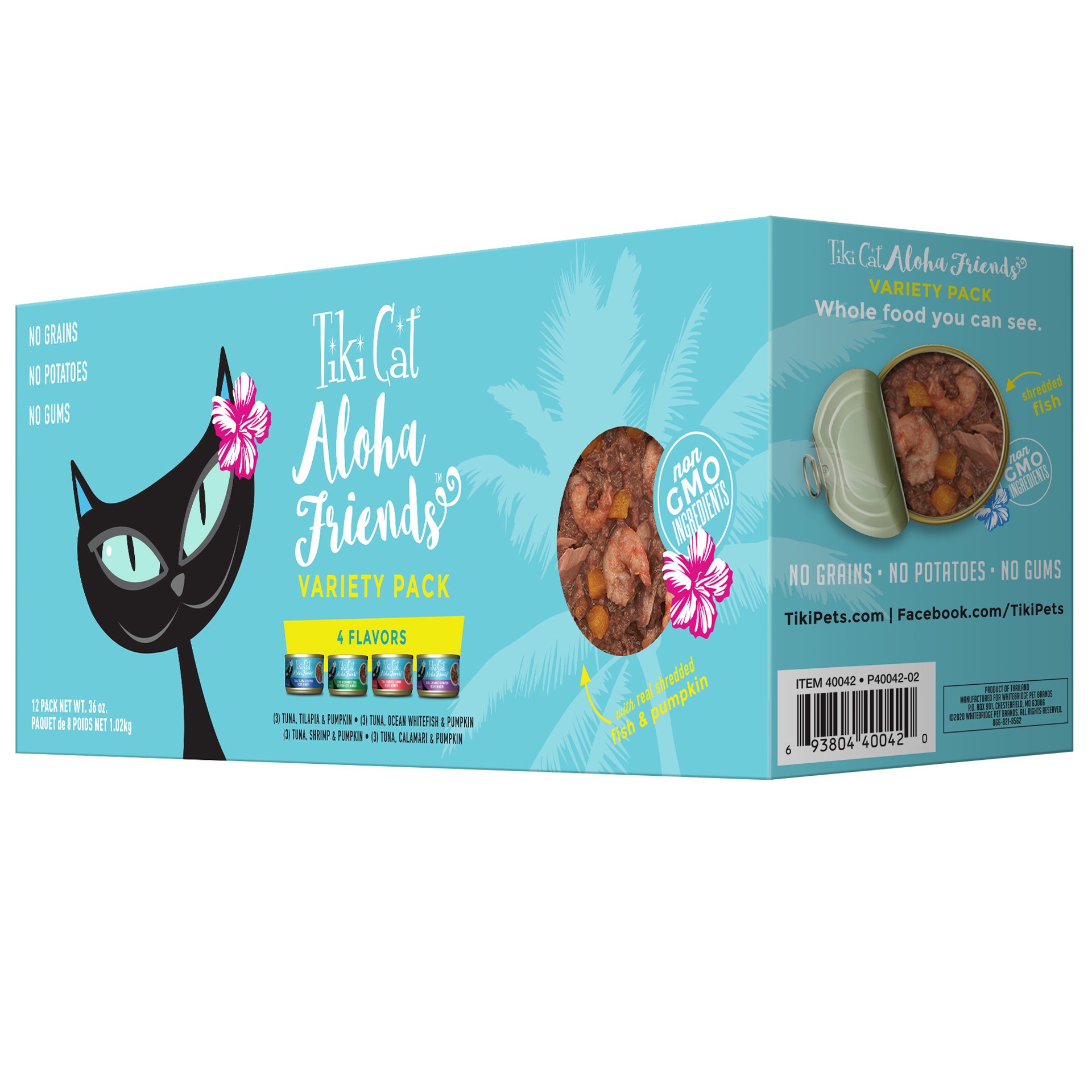 slide 1 of 8, Tiki Cat Aloha Friends Wet Cat Food, Variety Pack, 3 oz. Cans (12 Count), 3 oz