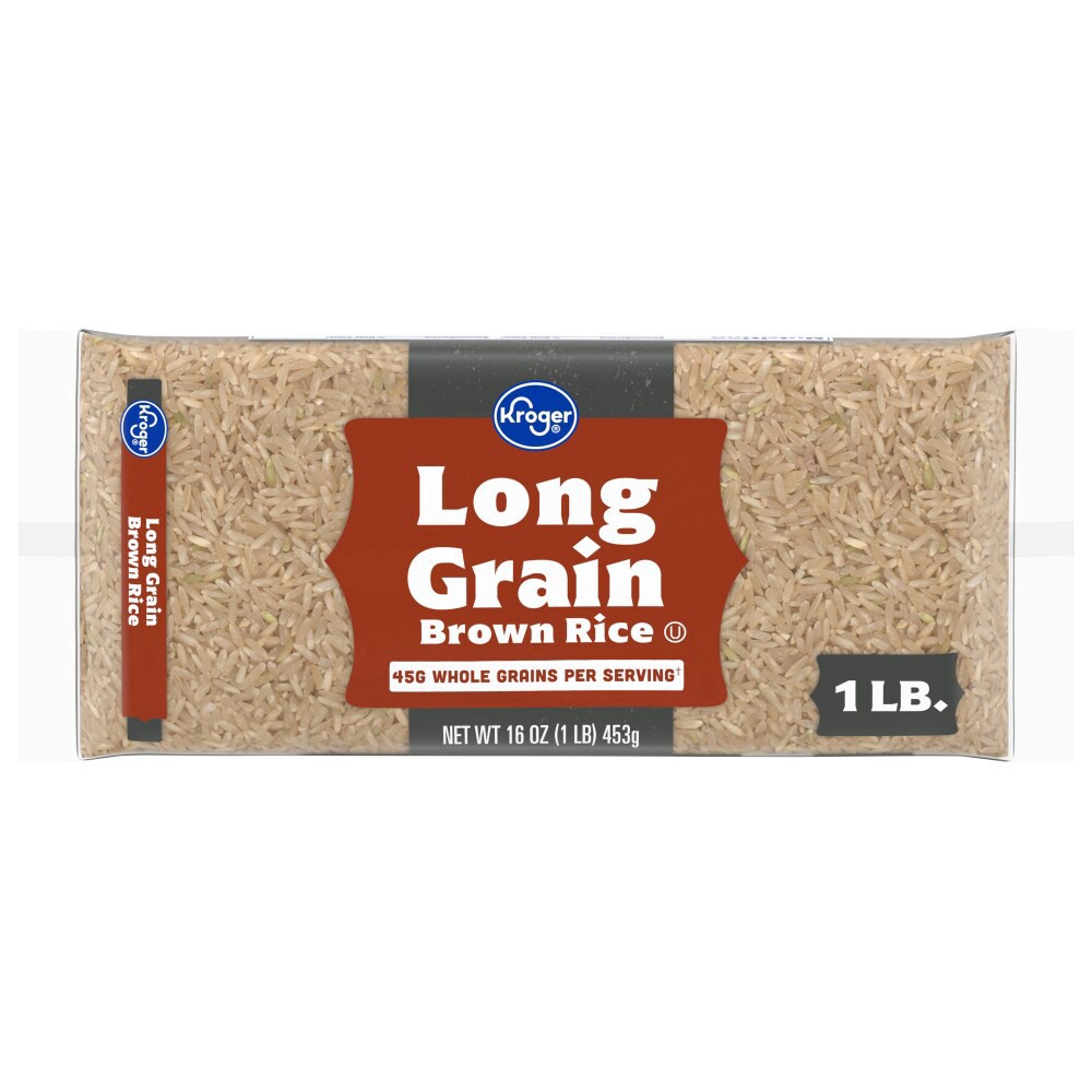 slide 2 of 2, Kroger Long Grain Brown Rice, 16 oz