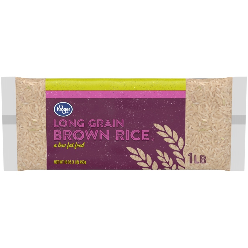 slide 1 of 1, Kroger Long Grain Brown Rice, 16 oz