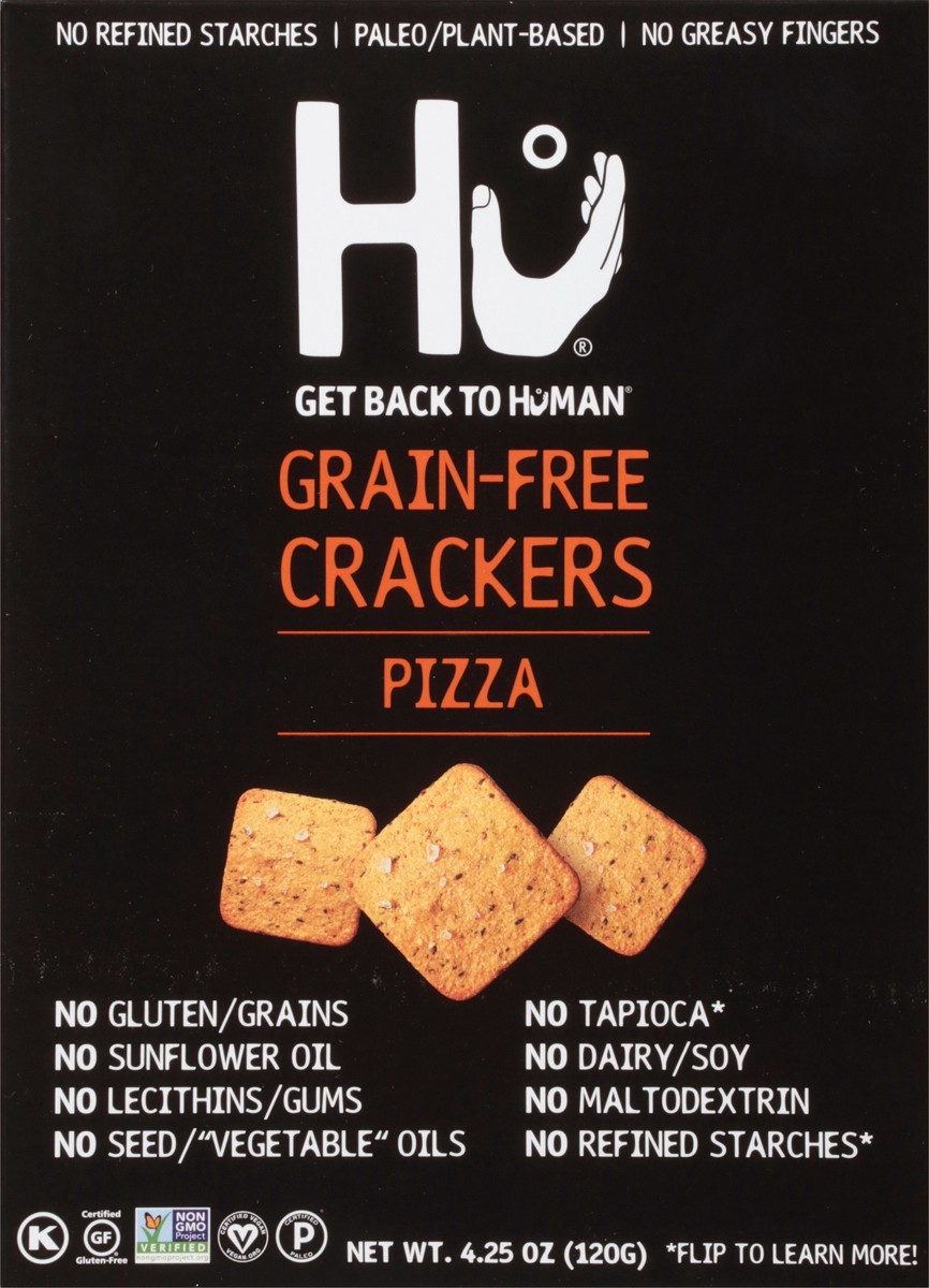 slide 8 of 9, Hu Get Back To Human Grain-Free Pizza Crackers 4.25 oz, 4.25 oz