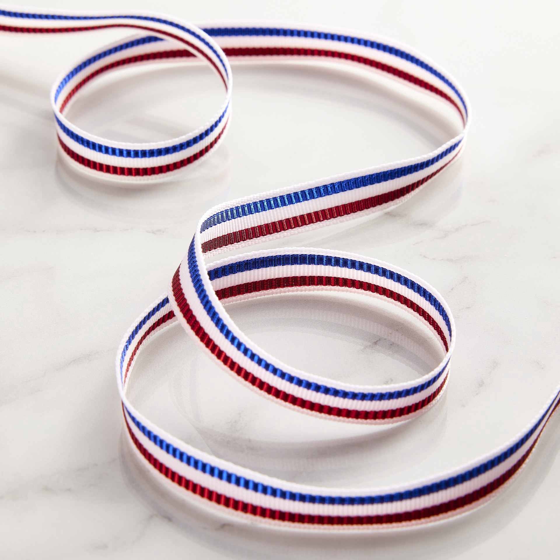 slide 2 of 4, 3/8" X 7yd. Metallic Stripes Ribbon By Celebrate It, 3/8 in x 7 yd