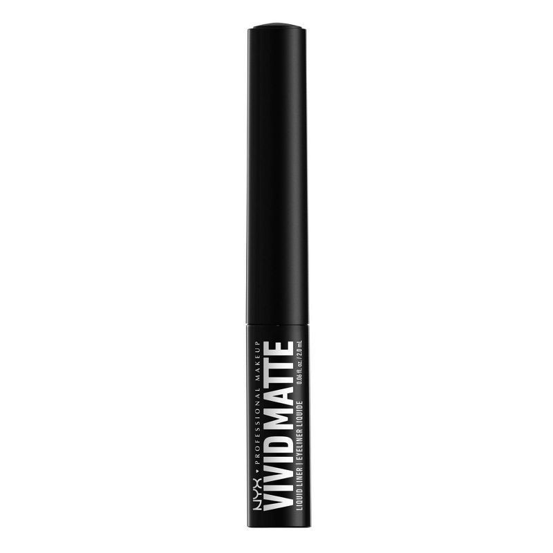 slide 6 of 10, NYX Professional Makeup Vivid Matte Liquid Eyeliner - Black - 0.06 fl oz, 0.06 fl oz
