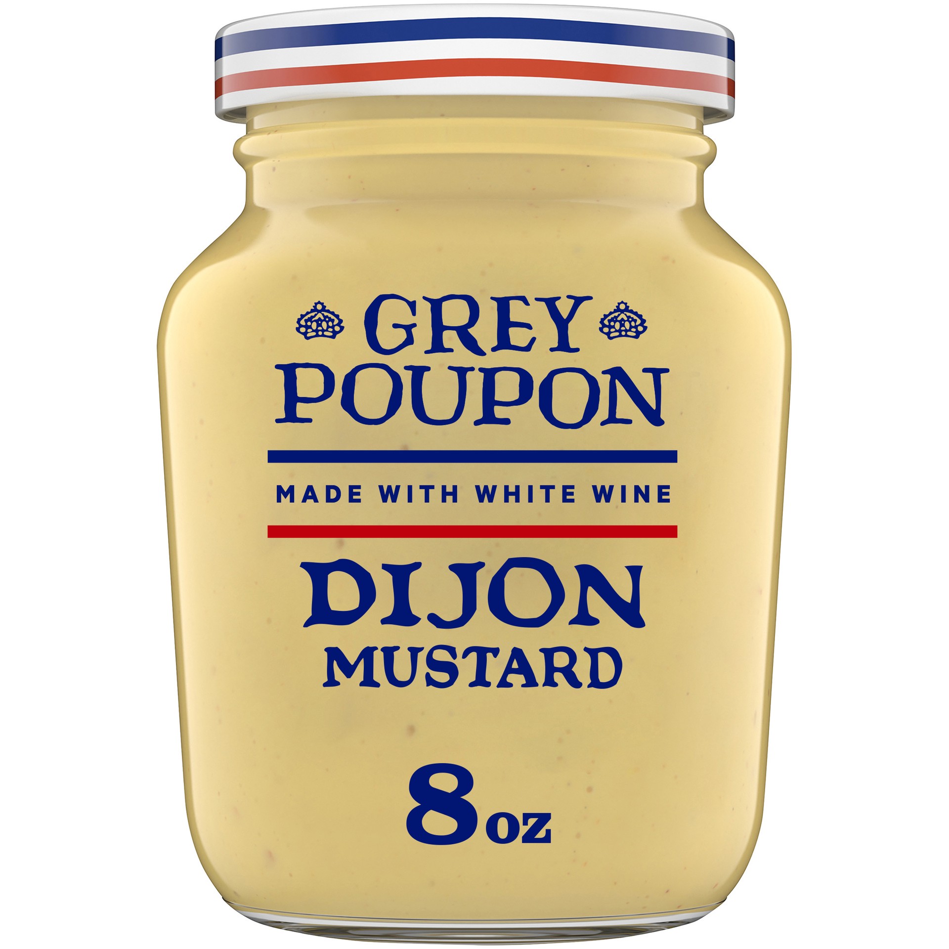 slide 1 of 5, Grey Poupon Dijon Mustard, 8 oz. Jar, 8 oz