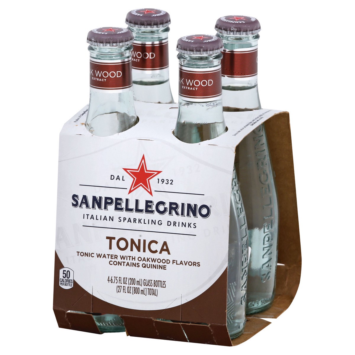 slide 5 of 9, SANPELLEGRINO Italian Sparkling Drinks Tonica with Oak 6.76 oz. glass 4-pack - 27 oz, 27 oz