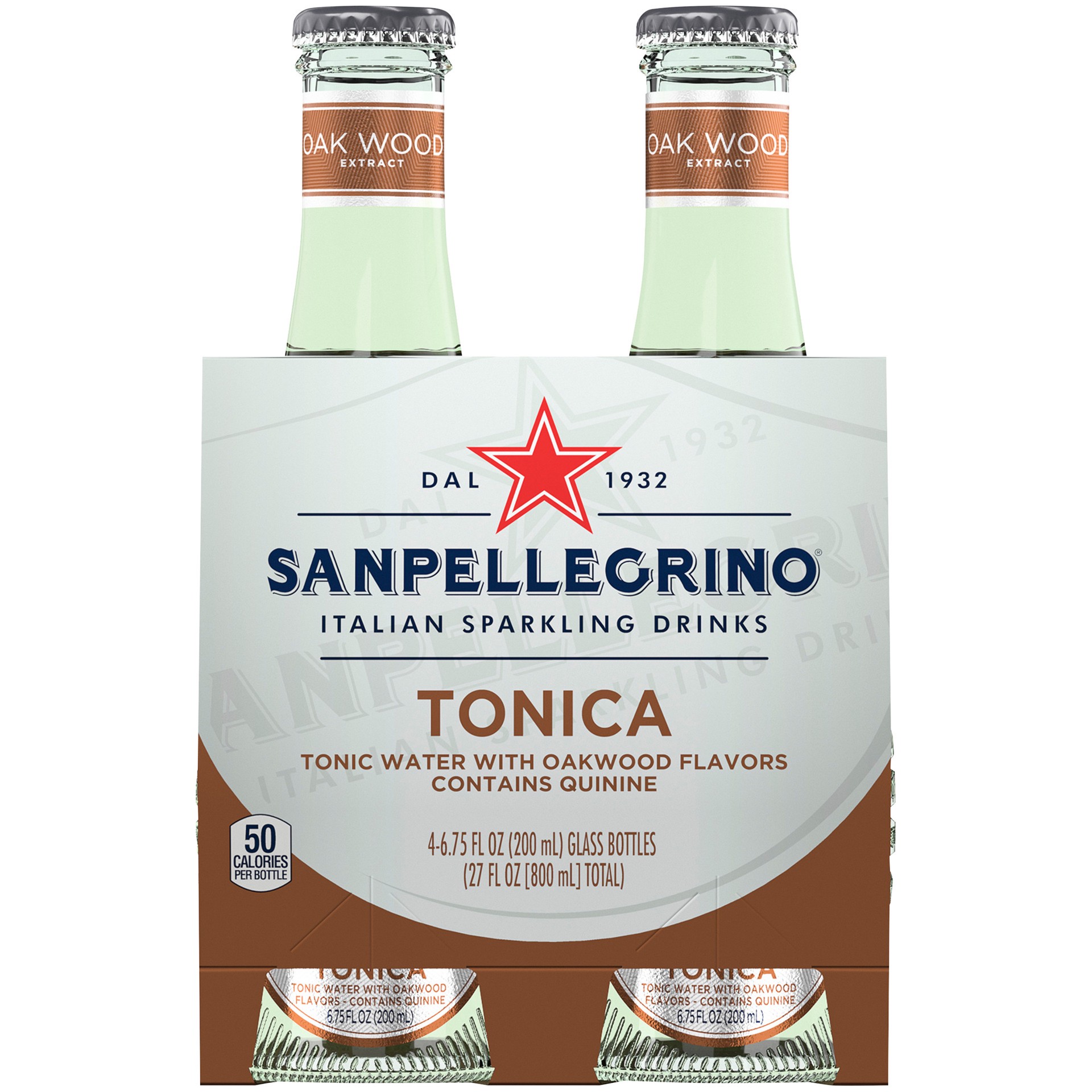 slide 1 of 9, SANPELLEGRINO Italian Sparkling Drinks Tonica with Oak 6.76 oz. glass 4-pack - 27 oz, 27 oz