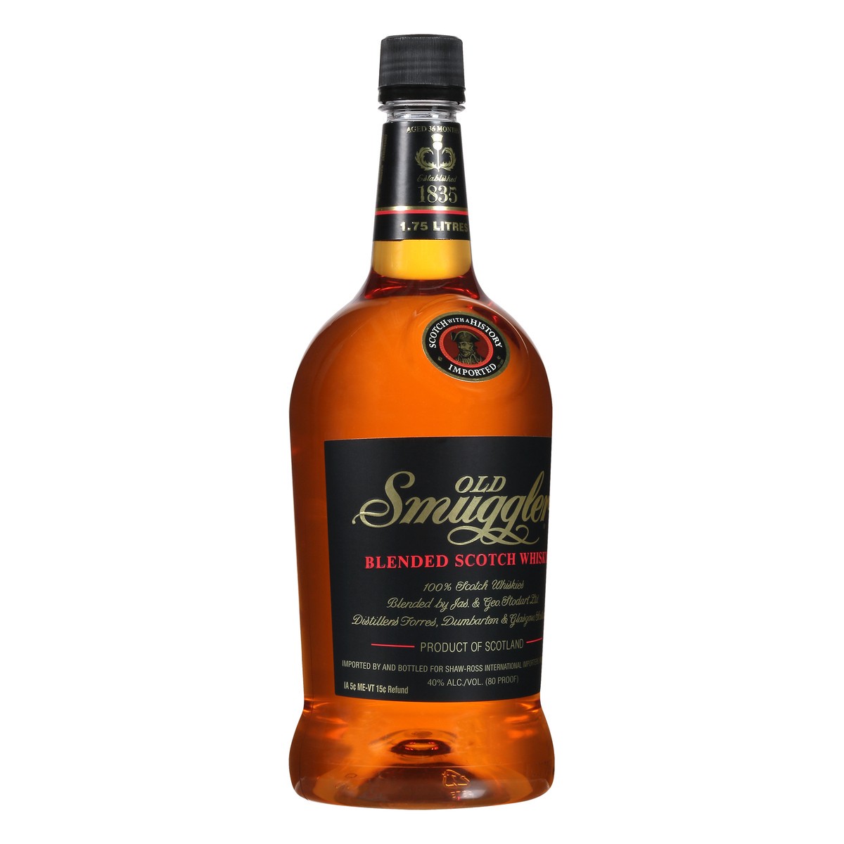 slide 7 of 9, Old Smuggler Scotch Whisky, Blended, 1.75 liter