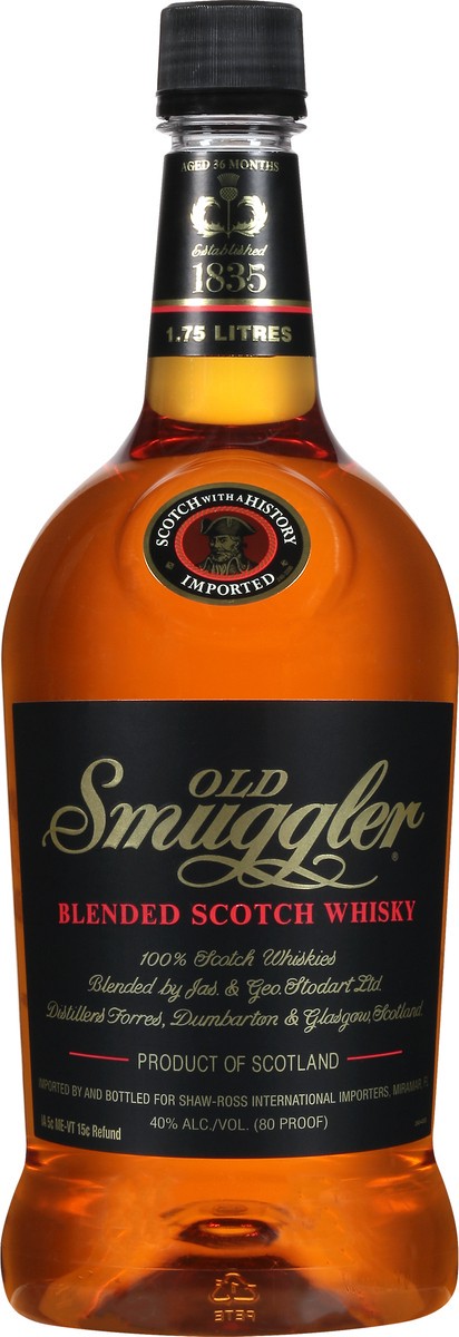 slide 8 of 9, Old Smuggler Scotch Whisky, Blended, 1.75 liter