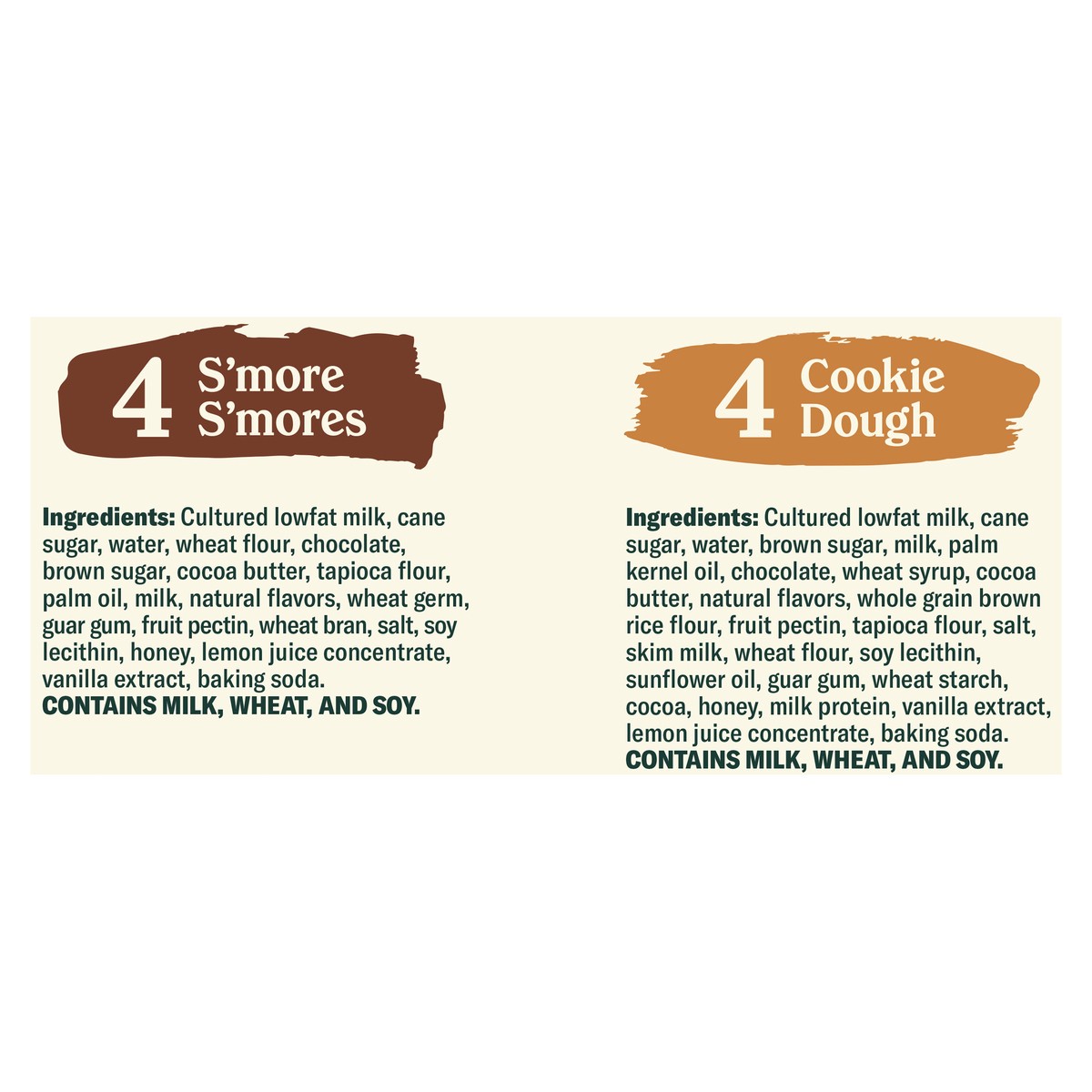 slide 5 of 13, Chobani Flip Lowfat Greek Yogurt S'more S'mores™, Cookie Dough 4.5oz 8PK, 8 ct