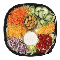 Grilled Chicken Garden Vegetable Salad with Ranch Dressing