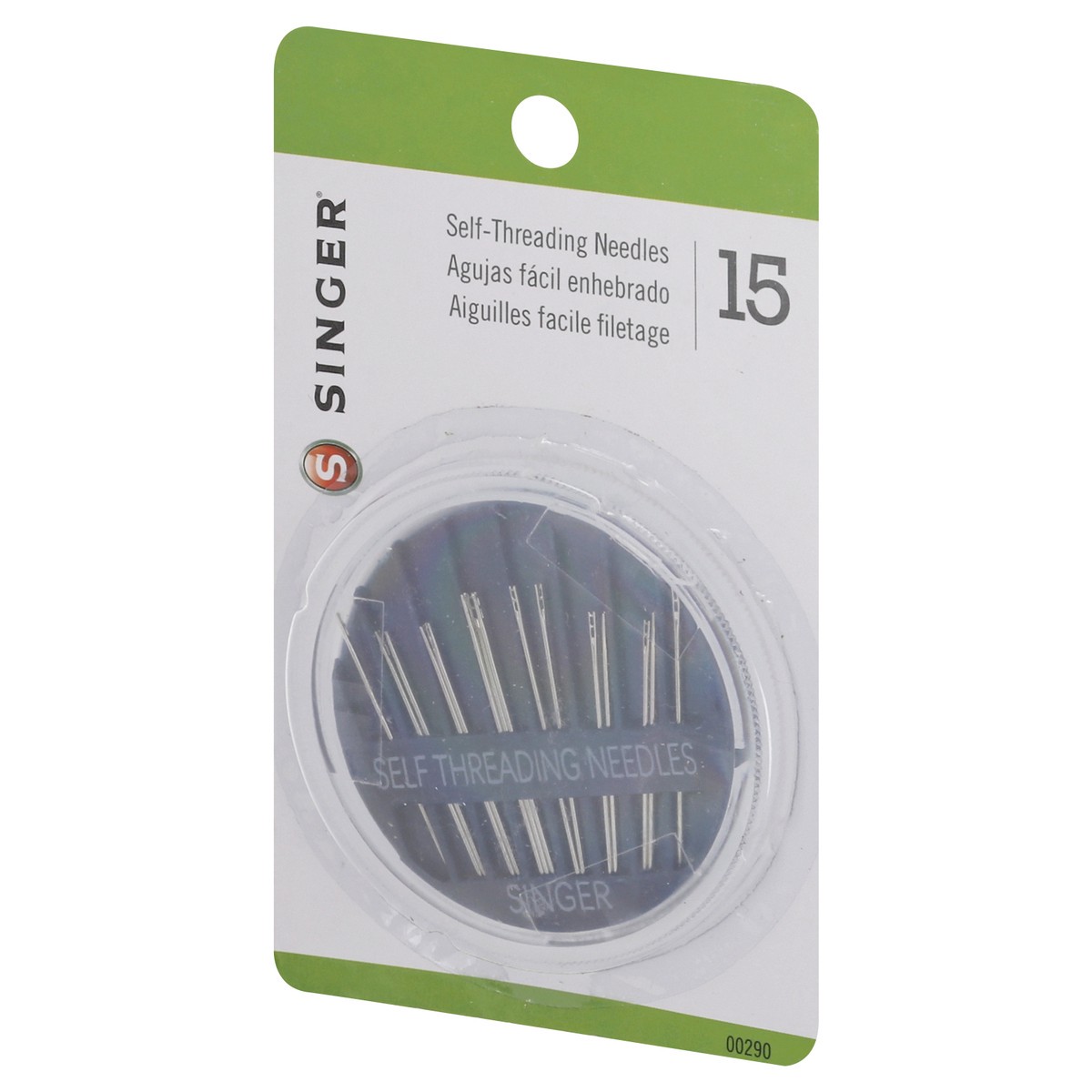 slide 9 of 9, Singer Self Threading Needles 15 ea, 15 ct