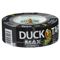 slide 29 of 29, Duck Duct Tape MAX Strength Tape, Black 1.88" x 35 yds, 1 ct