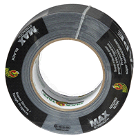 slide 6 of 29, Duck Duct Tape MAX Strength Tape, Black 1.88" x 35 yds, 1 ct