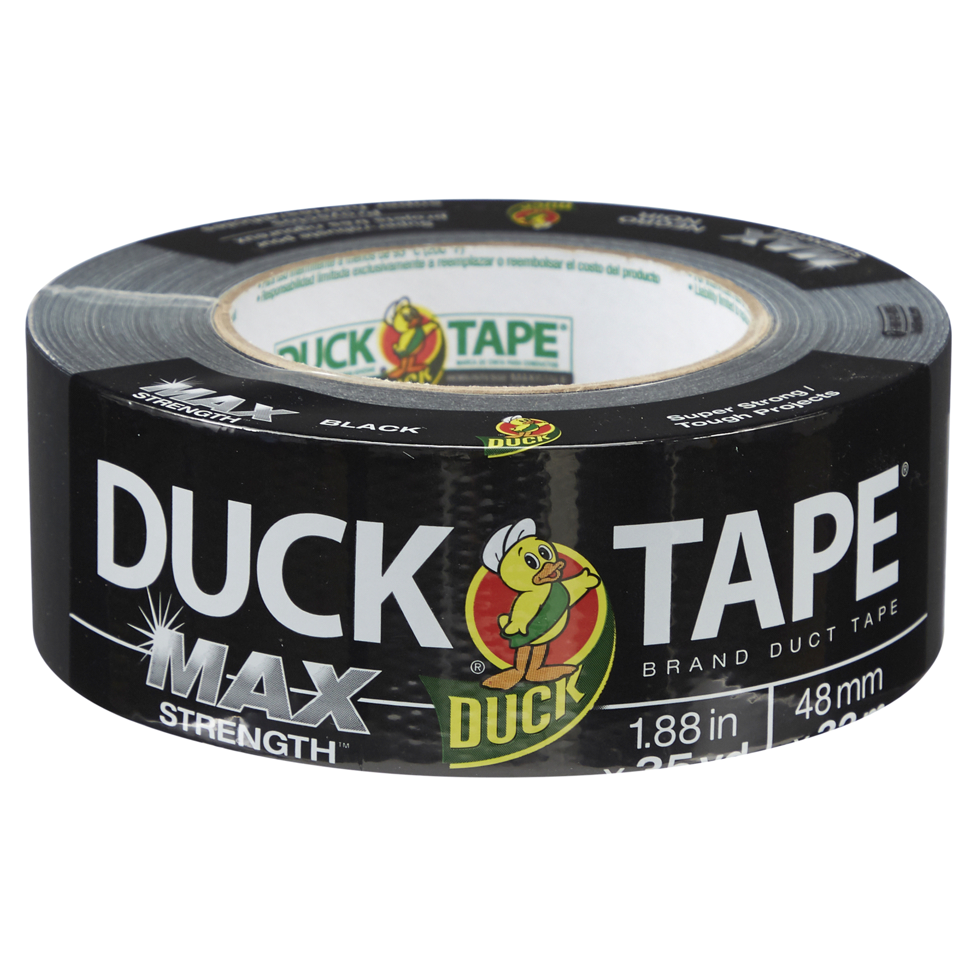 slide 20 of 29, Duck Duct Tape MAX Strength Tape, Black 1.88" x 35 yds, 1 ct