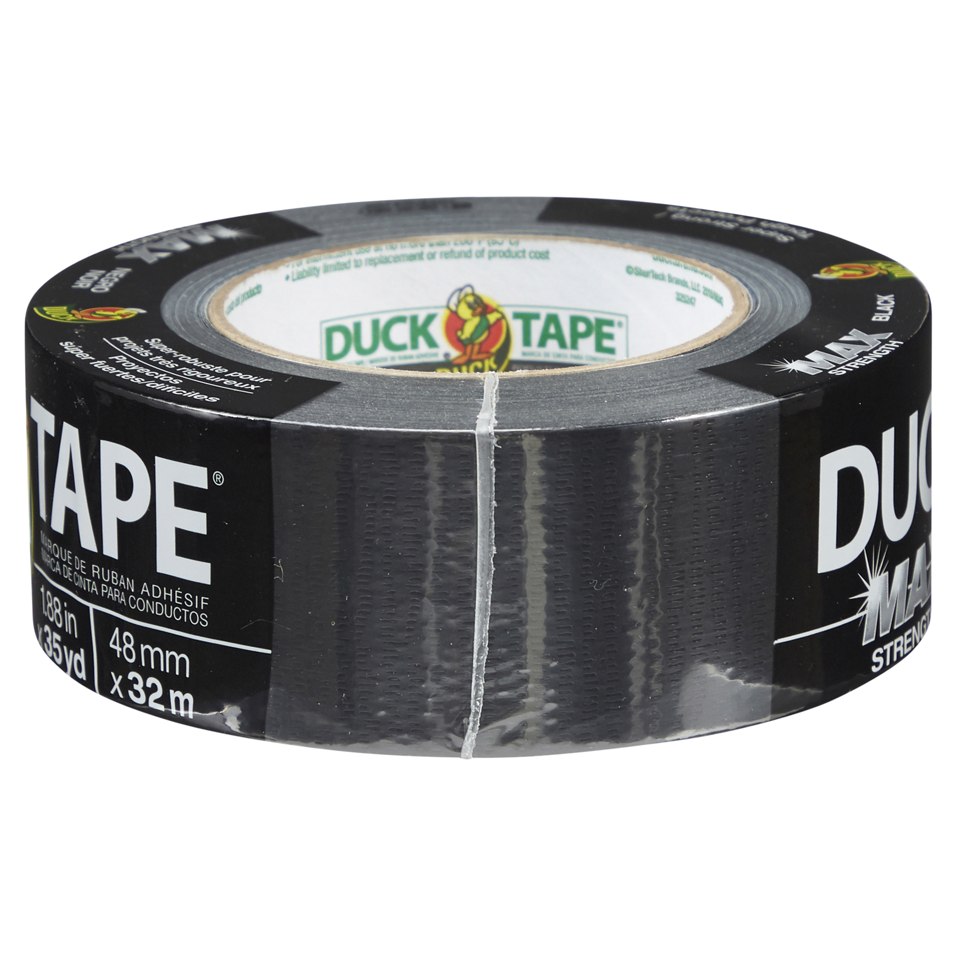 slide 24 of 29, Duck Duct Tape MAX Strength Tape, Black 1.88" x 35 yds, 1 ct