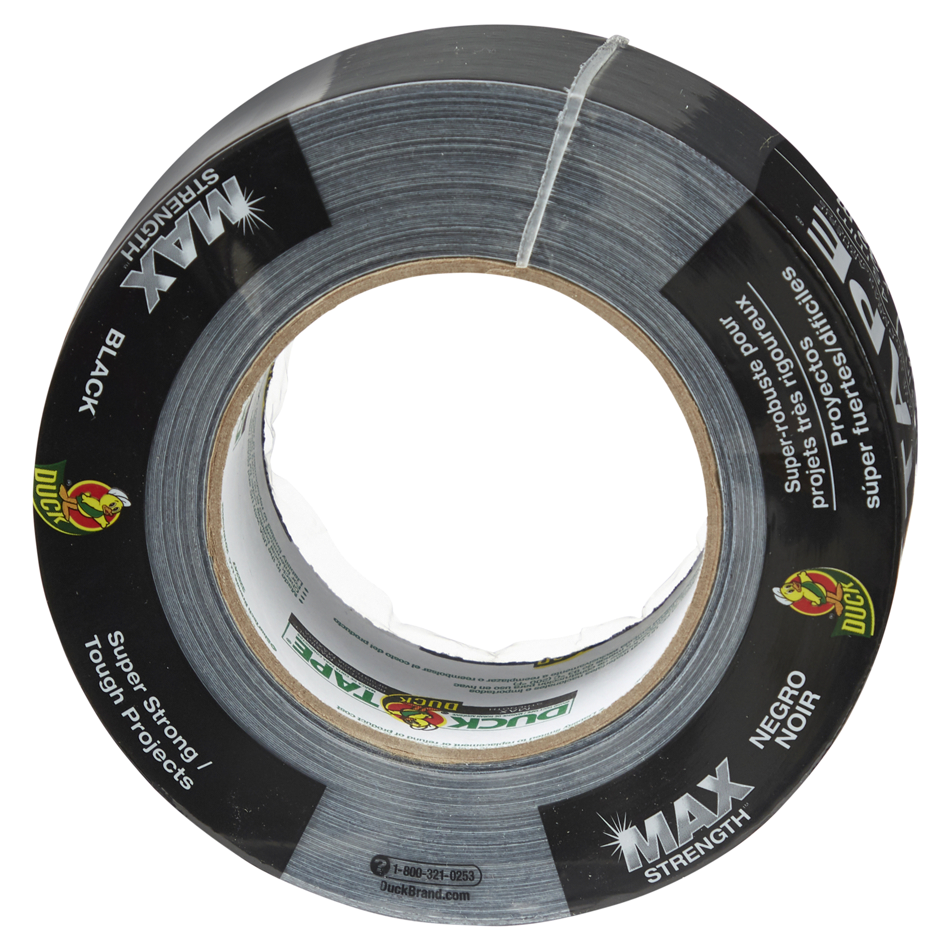 slide 5 of 29, Duck Duct Tape MAX Strength Tape, Black 1.88" x 35 yds, 1 ct