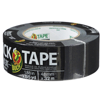 slide 7 of 29, Duck Duct Tape MAX Strength Tape, Black 1.88" x 35 yds, 1 ct
