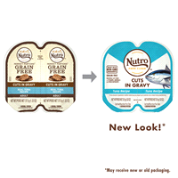 slide 2 of 5, Nutro Grain Free Cuts in Gravy Tuna Recipe Cat Food 2 - 37.5 g Packs, 2.64 oz