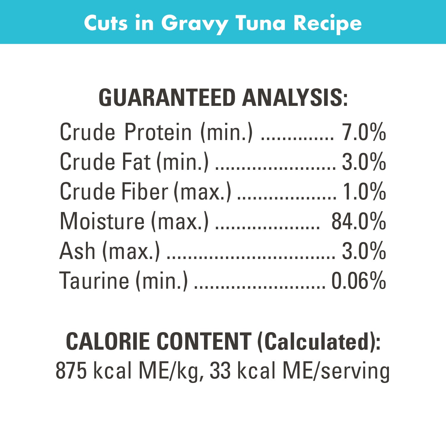 slide 3 of 5, Nutro Grain Free Cuts in Gravy Tuna Recipe Cat Food 2 - 37.5 g Packs, 2.64 oz