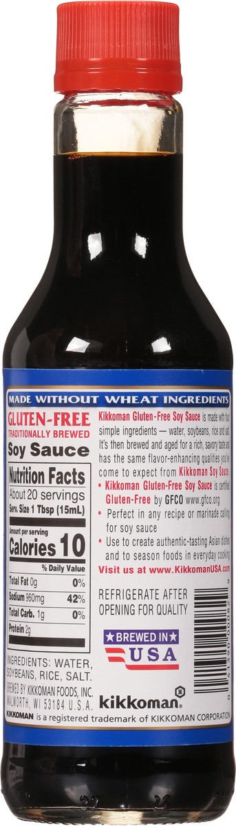 slide 4 of 7, Kikkoman Gluten-Free Soy Sauce, 10 fl oz