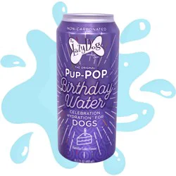 The Lazy Dog Cookie Co. Pup Pop Birthday Water Vanilla Cake Flavor Dog Treats, 15.5 oz