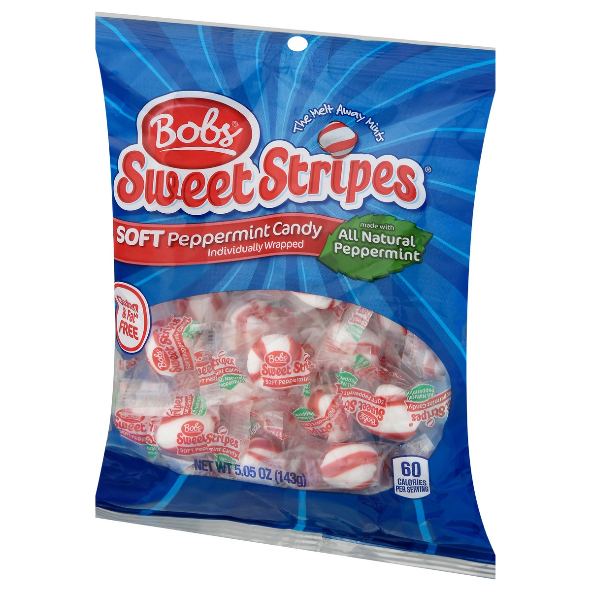 slide 3 of 9, Bob's Sweet Stripes Soft Peppermint Candy 5.05 oz, 5.05 oz