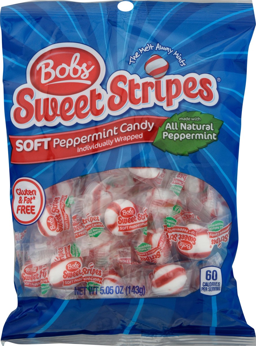 slide 1 of 9, Bob's Sweet Stripes Soft Peppermint Candy 5.05 oz, 5.05 oz