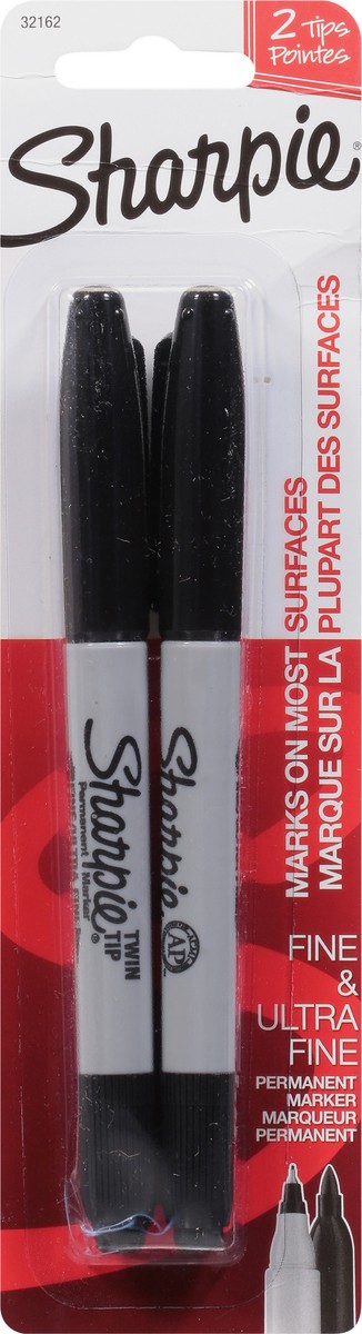 slide 6 of 9, Sharpie Fine & Ultra Fine Twin Tip Permanent Marker 2 ea, 2 ct