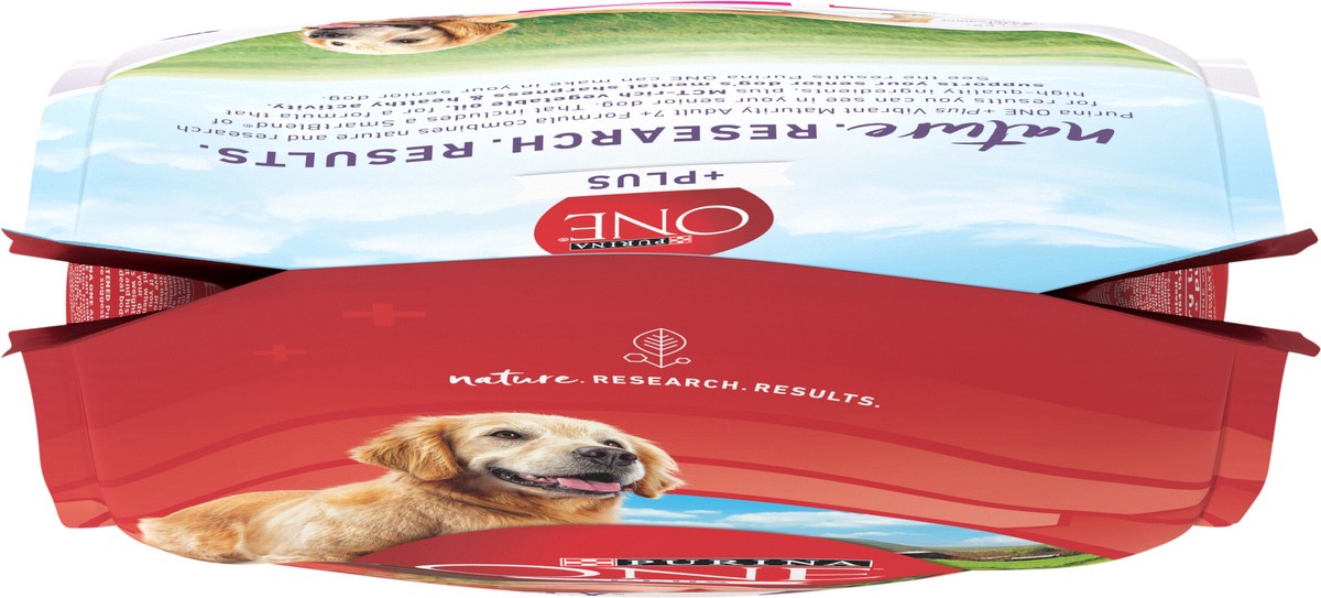 slide 7 of 9, ONE Purina ONE High Protein Dry Senior Dog Food Plus Vibrant Maturity Adult 7 Plus Formula, 4 lb