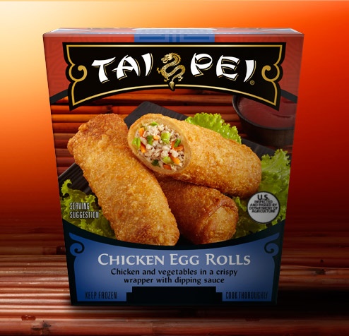 slide 1 of 1, Tai Pei Chicken Egg Rolls, 24 oz