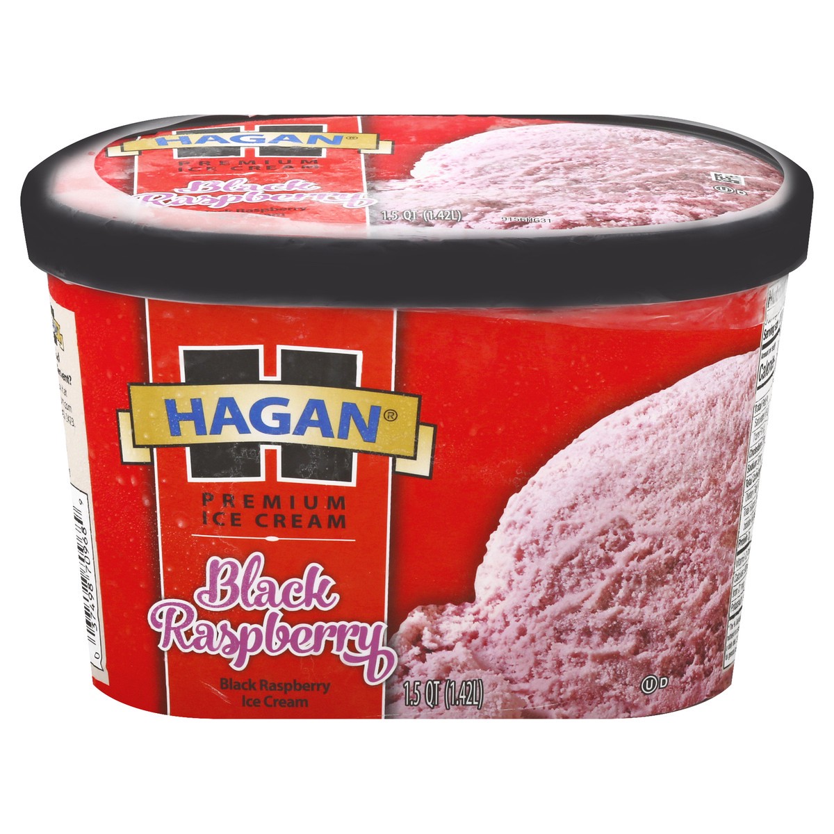 slide 1 of 10, Hagan Premium Black Raspberry Ice Cream 1.5 qt, 1.5 qt