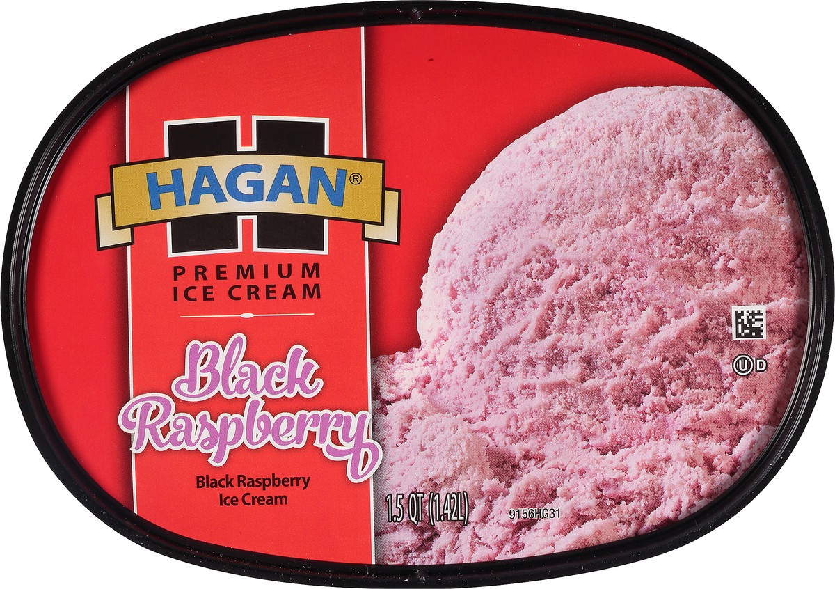 slide 4 of 10, Hagan Premium Black Raspberry Ice Cream 1.5 qt, 1.5 qt