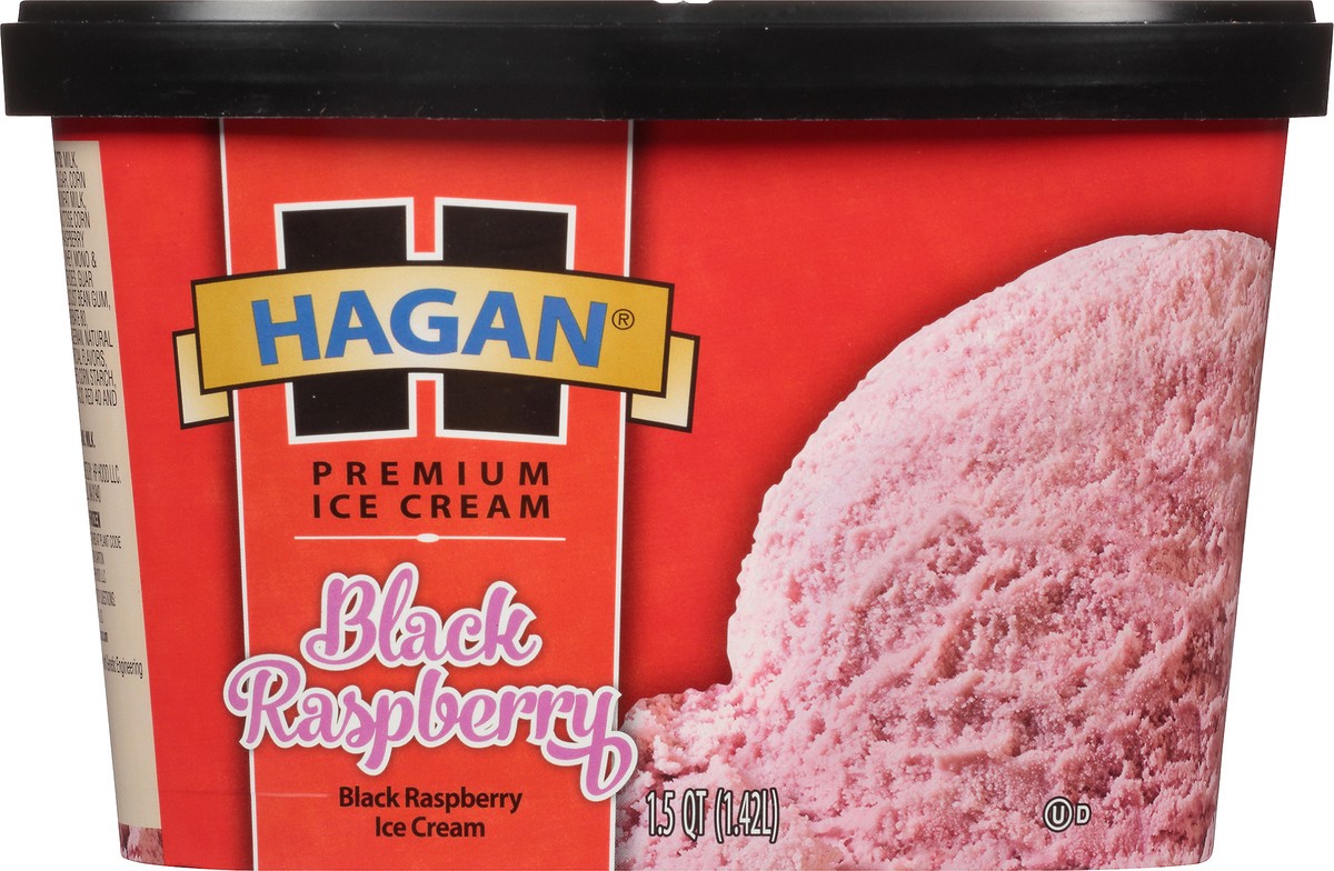slide 9 of 10, Hagan Premium Black Raspberry Ice Cream 1.5 qt, 1.5 qt