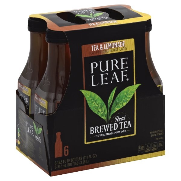 slide 1 of 2, Pure Leaf Tea & Lemonade Bottles, 6 ct; 18.5 oz