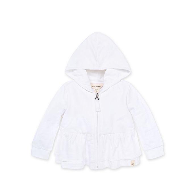 slide 1 of 2, Burt's Bees Baby Newborn Hooded Jacket - White, 1 ct