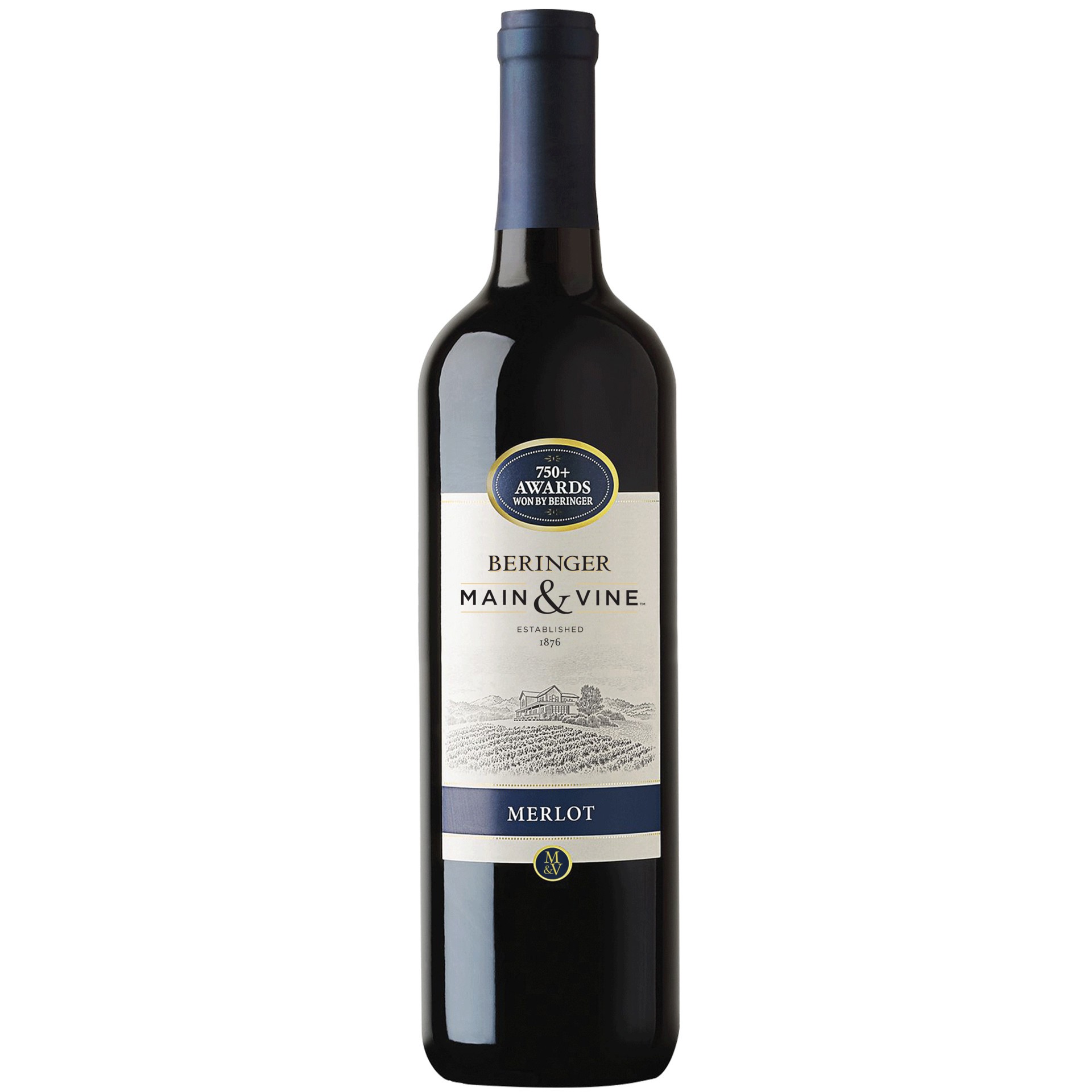 slide 1 of 1, Beringer Main & Vine™ Merlot Red Wine - 750ml, California, 750 ml