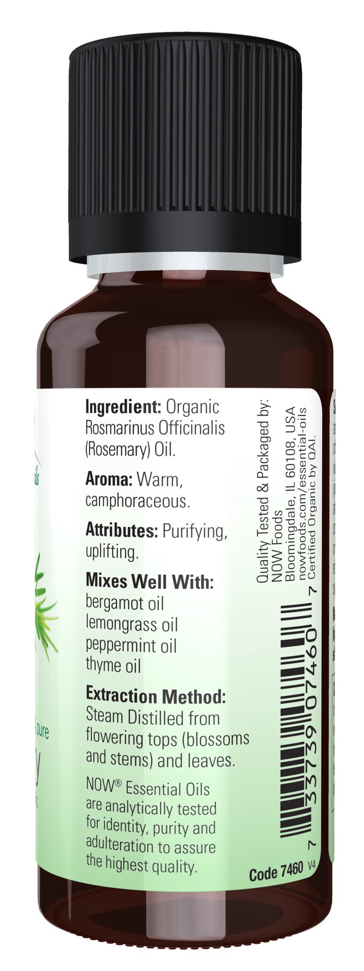 slide 2 of 4, NOW Rosemary Oil, Organic - 1 fl. oz., 1 fl oz