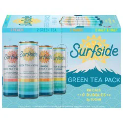 Surfside Assorted Vodka Green Tea Pack - 8 x 12 fl oz Cans