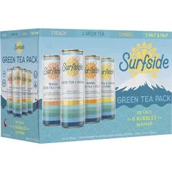 Surfside Green Tea Variety 8 Pack Cans