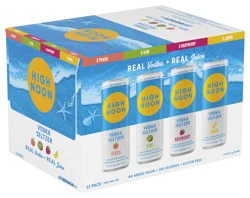 High Noon Beach Pack Vodka Hard Seltzer 355ml Can 12 Pack