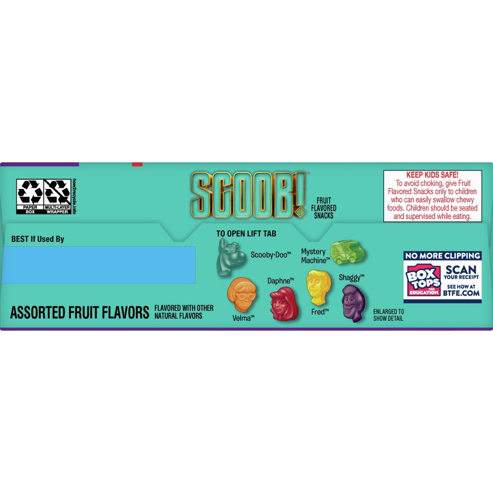 slide 6 of 7, Betty Crocker Scooby Doo Fruit Flavored Snacks, Treat Pouches, Gluten Free Snack, Value Pack, 22 Ct, 17.6 oz, 22 ct