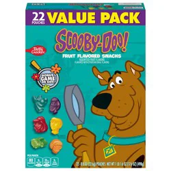 Betty Crocker Scooby Doo Fruit Flavored Snacks, Treat Pouches, Gluten Free Snack, Value Pack, 22 Ct, 17.6 oz