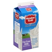 slide 1 of 1, Meadow Gold Milk Fat Free Milk - 1 Half Gallon, 1 ct