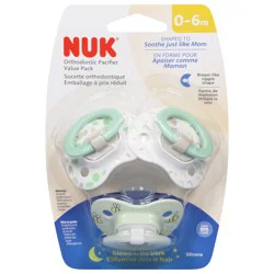 Nuk 0-6 m Orthodontic Pacifiers Value Pack 3 ea