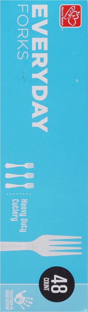 slide 4 of 6, Harris Teeter Heavy Duty Everyday Forks, 48 ct