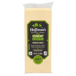 Hoffman's Vermont White Cheddar Cheese, 7 oz Block